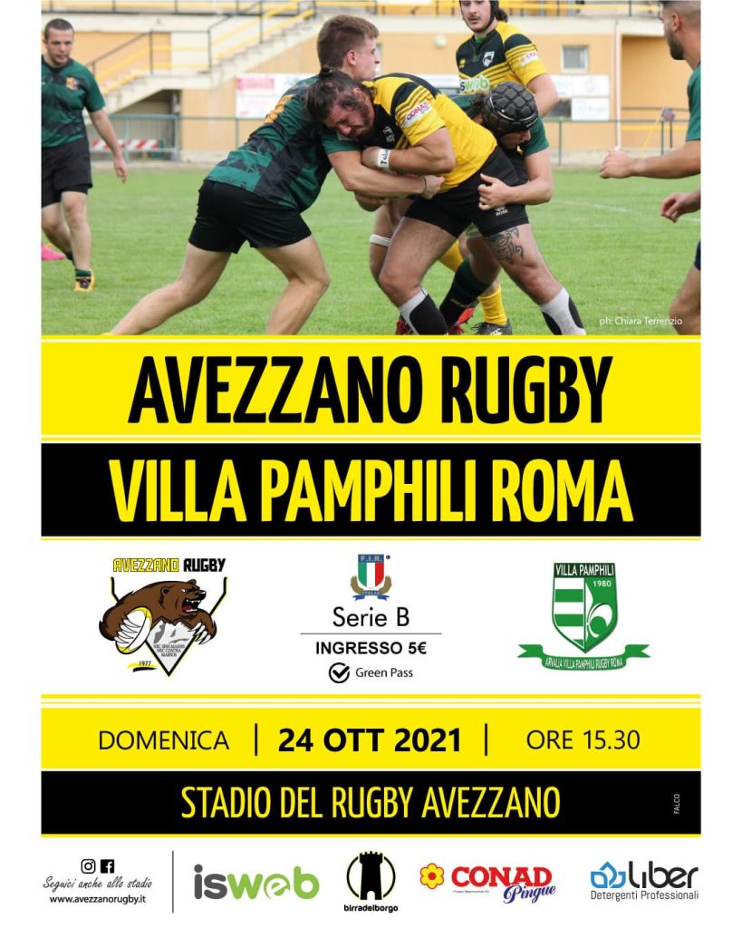 Prossimo turno: Avezzano Rugby - Villa_Phamphili